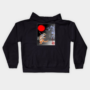 cat, Neko samurai Kids Hoodie